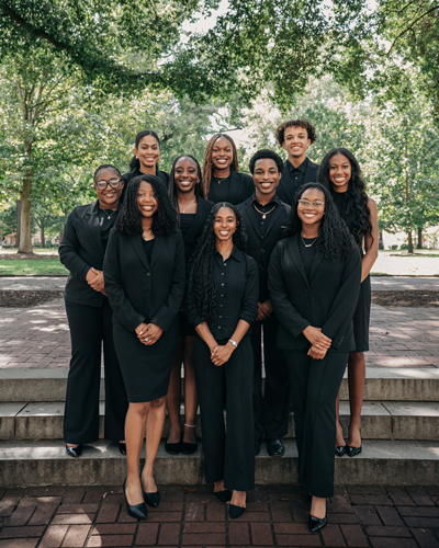 Kamryn Carter with the Black Honors Caucus