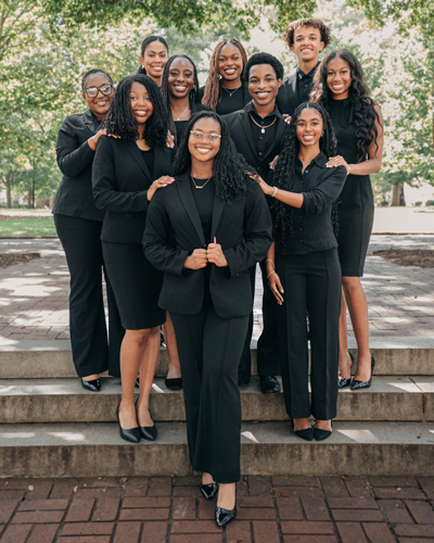 Desiree White with other Black Honors Caucus members.