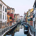 Image of Venice waterway and architecture.