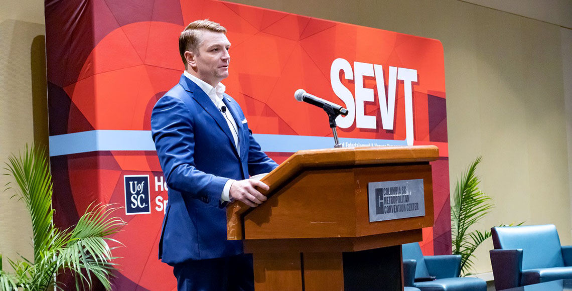 Charlotte FC President Nick Kelly presented one of three keynote speeches at SEVT 2021.
