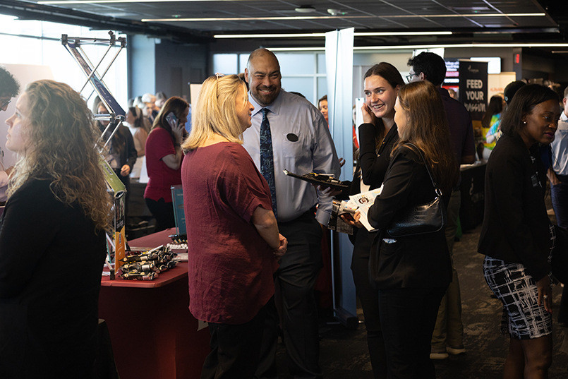 The College of HRSM's Experience Expo is an incredible networking opportunity for students.