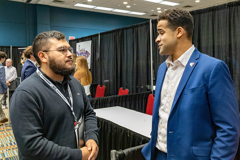 A career and internship fair was one of the highlights at the Sport Entertainment and Venues Tomorrow conference over Nov. 16-18, 2022, at the Columbia Metropolitan Convention Center.