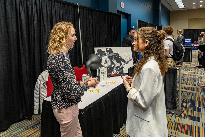 A career and internship fair was one of the highlights at the Sport Entertainment and Venues Tomorrow conference over Nov. 16-18, 2022, at the Columbia Metropolitan Convention Center.