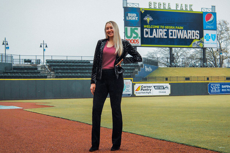 Claire Edwards, M.S. Sport and Entertainment Management '20 — Account Manager, Ticket Sales, Columbia Fireflies