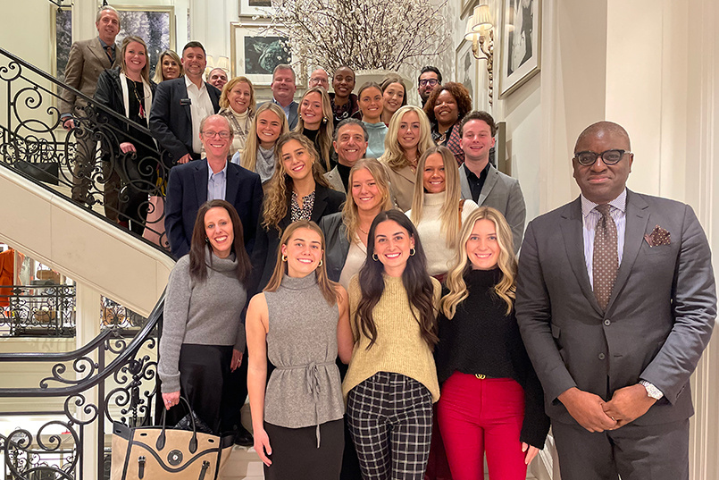 A group of USC Department of Retailing students, accompanied by HRSM faculty and staff, visited New York City for the National Retail Federation’s annual conference, known as the Big Show, over Jan. 14-17, 2023.