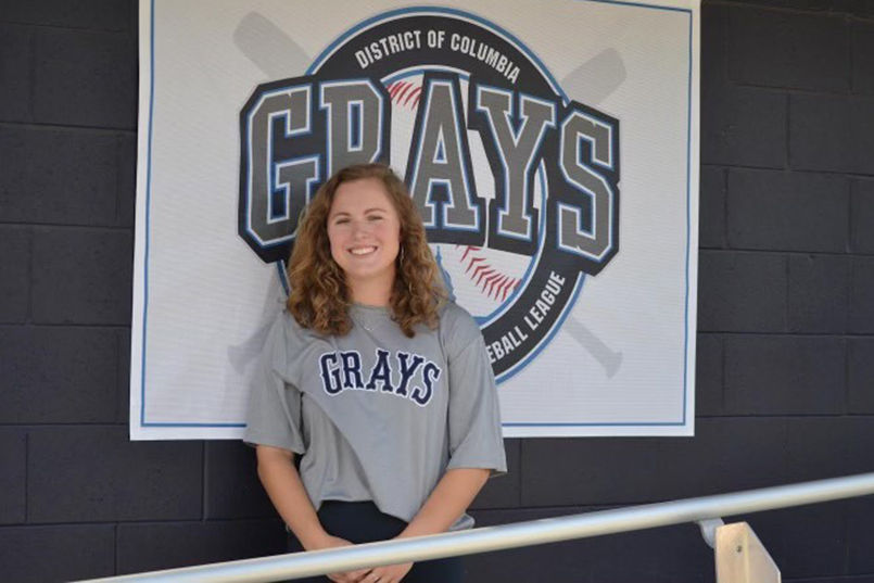 Carly Sorg did her internship with the D.C. Grays baseball team working in game-day operations and communications.