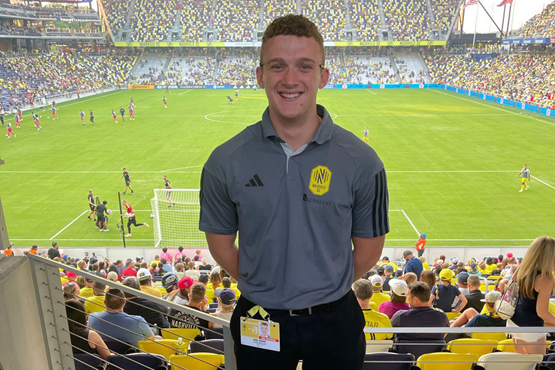 Chris Mullen spent the summer working with the Nashville Soccer Club of Major League Soccer.