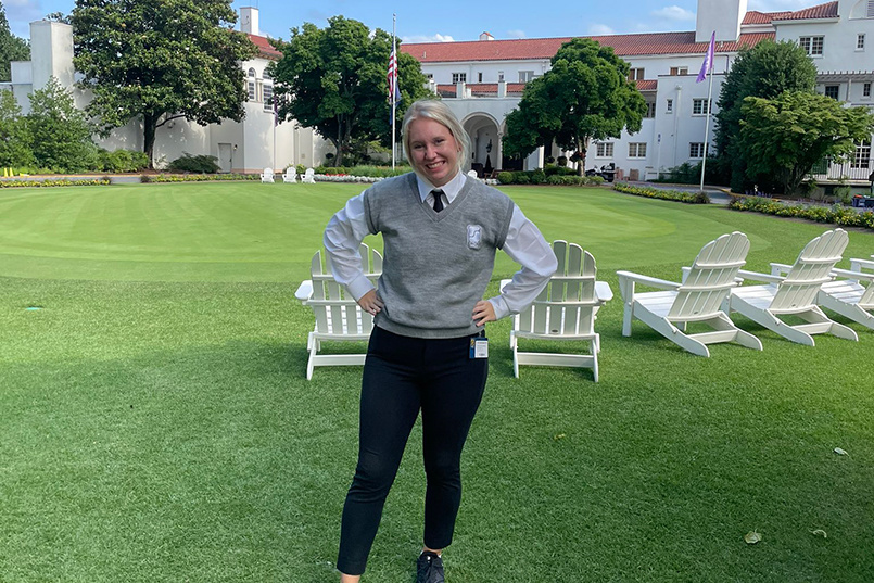 Olivia Ballweg worked with CSC at the KPMG Women's PGA Championship.