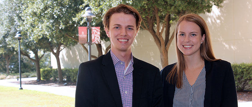 David Brake and Morgan Bueter are Magellan Scholars in the Department of Sport and Entertainment Management