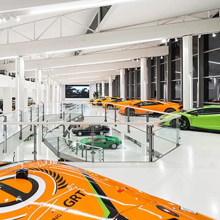 An inside look at the cars in the Lamborghini Museum