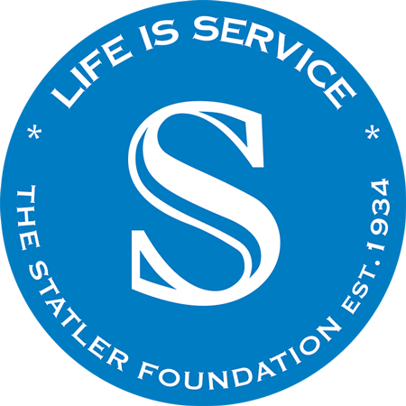 The Statler Foundation logo, Life is Service, Est. 1934