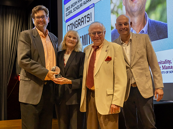 Scott Smith with Brian and Linda Mihalik, and Dean Michael Sagas