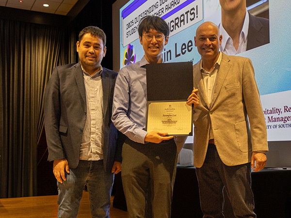 Nick Watanabe with Seonjin Lee and Dean Michael Sagas