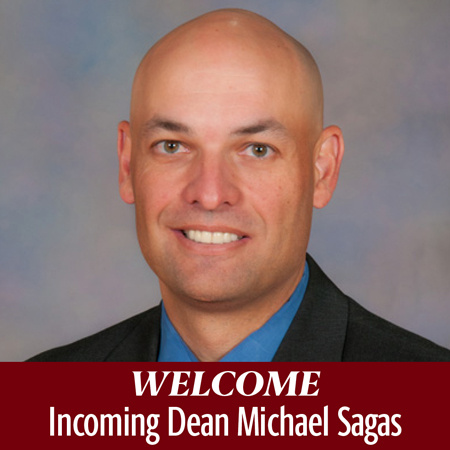 Welcome incoming Dean Michael Sagas, headshot of Sagas