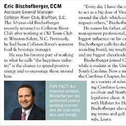 Eric Bischofberger headshot embedded in the article about him