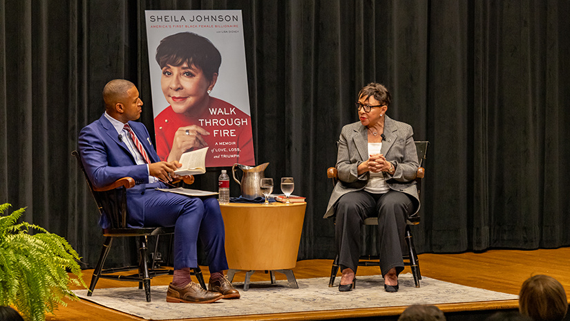 Craig Melvin from NBC's TODAY sits with author Sheila Johnson to discuss her new book Walk Through Fire.