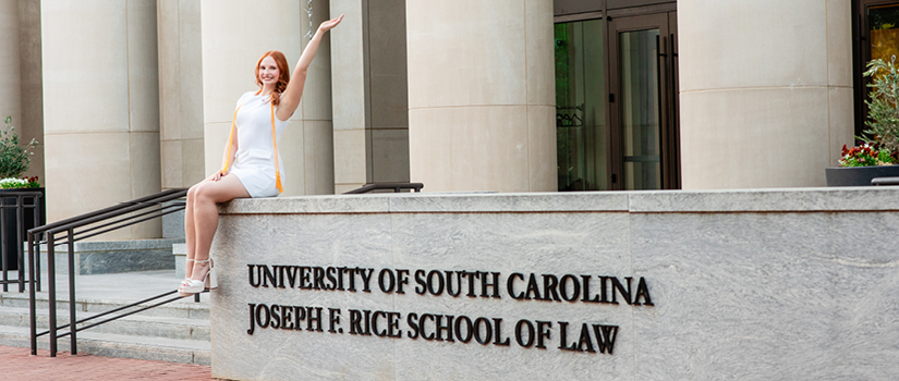 Image of Emma Kate Connelly in front of the SC Rice School of Law