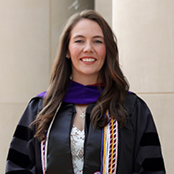 Image of Grace Smith Phillips in her graduation gown