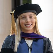 Image of Megan Repose in her cap and gown