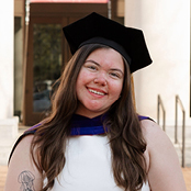 Image of Sarah Rosario in her graduation cap