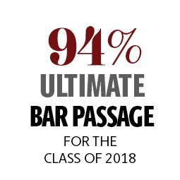 94% ultimate bar passage rate for the class of 2018