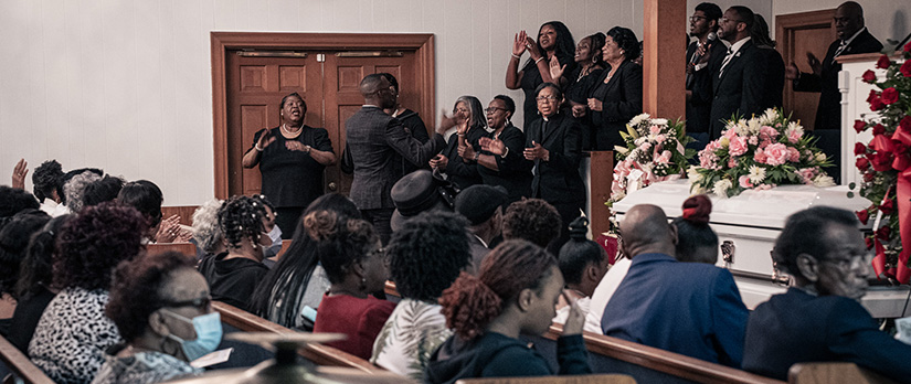 Funeral at Carrons Funeral Home