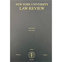 cover of New York University Law Review