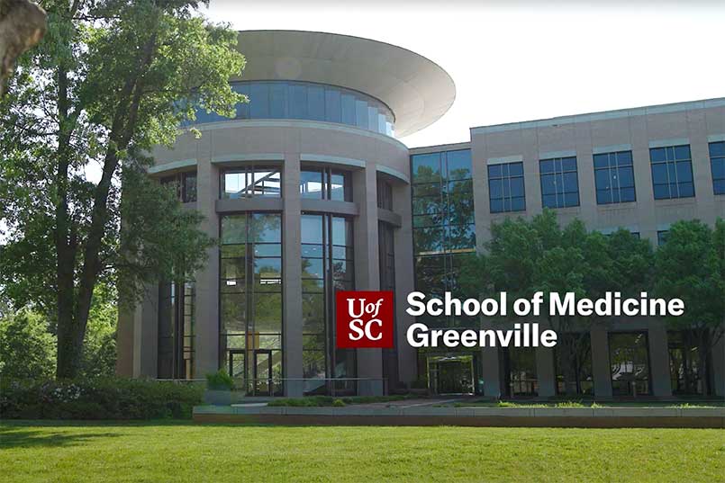 Exterior view of the School of Medicine Greenville building