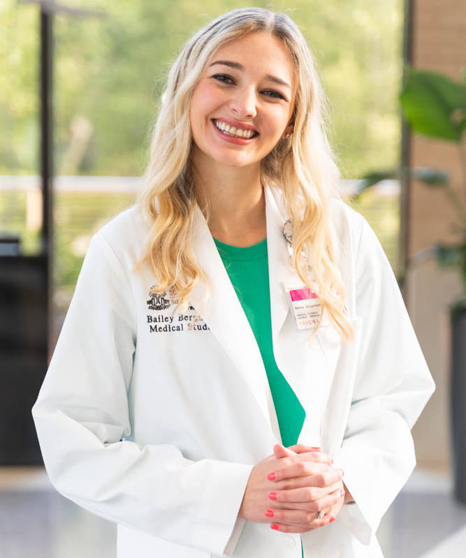 Third year medical student Bailey Blair