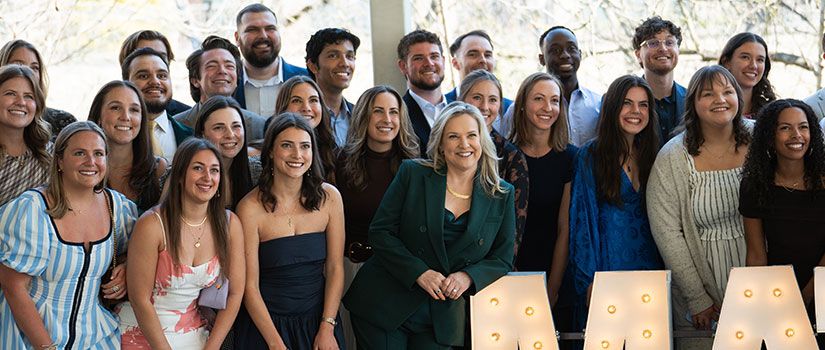 Dean MacGilvray with SOMG Students