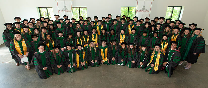 The Class of 2026 smiling for a photo at Convocation.