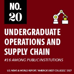 No. 20 undergraduate operations and supply chain