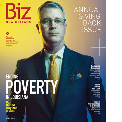 Biz New Orleans Magazine featuring Moore School alumnus Michael Williamson
