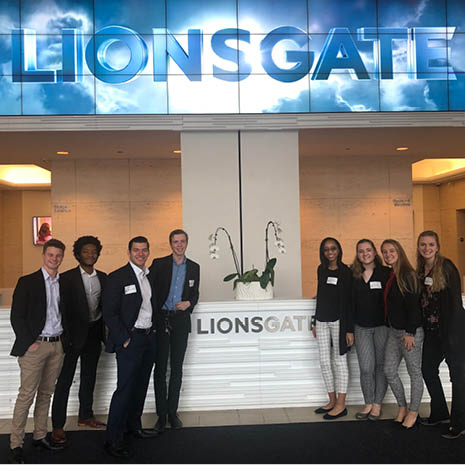 Image of Marketing Scholars class at Lionsgate