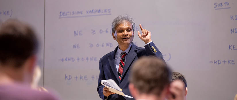 Image of Professor Sanjay Ahire teaching