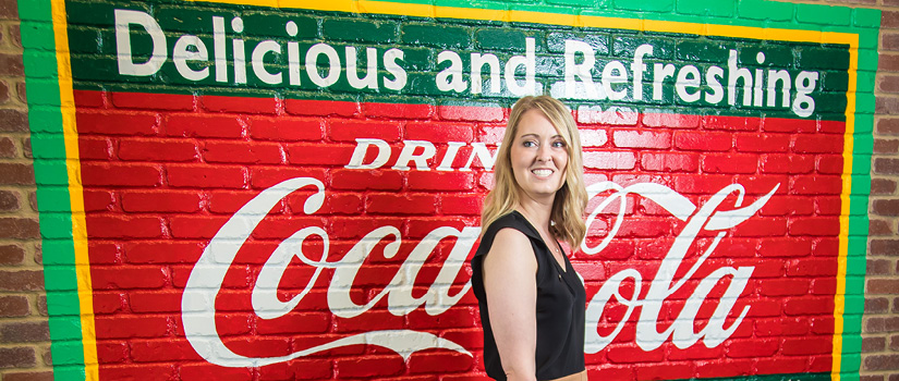 Image of Roni Jansen in the Coca-Cola Consolidated Office