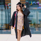 Image of Giselle Ortega-Broughton in her cap and gown