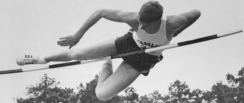 Image of Tony Callander participating in the high jump at USC in the 1960s