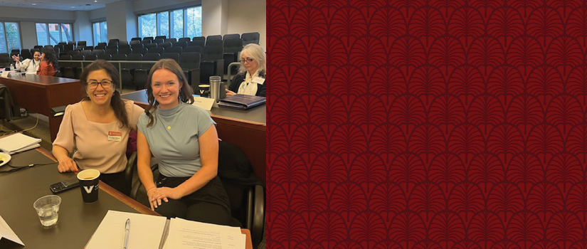 Image of Lucy Scott with professor Orgul Ozturk