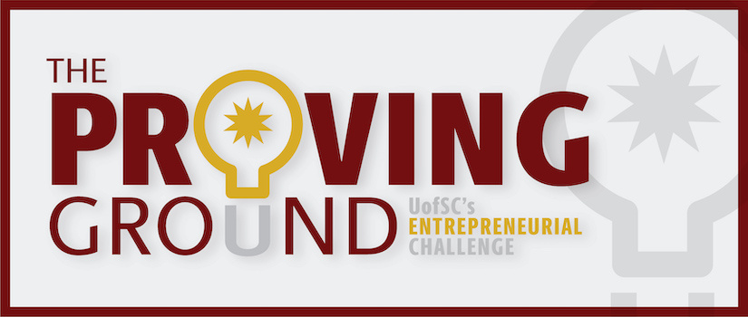 Banner Image of The Proving Ground logo, UofSC's entrepreneurial challenge