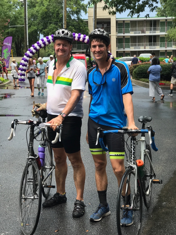 Marion and his dad finished the fundraiser ride in Charleston on July 16.