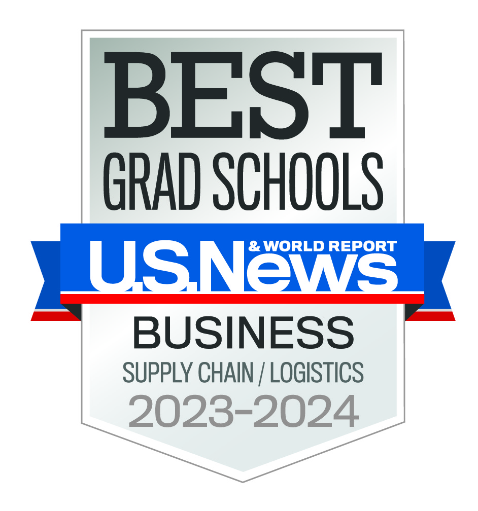 U.S. News and World Report best business schools badge for top supply chain concentration