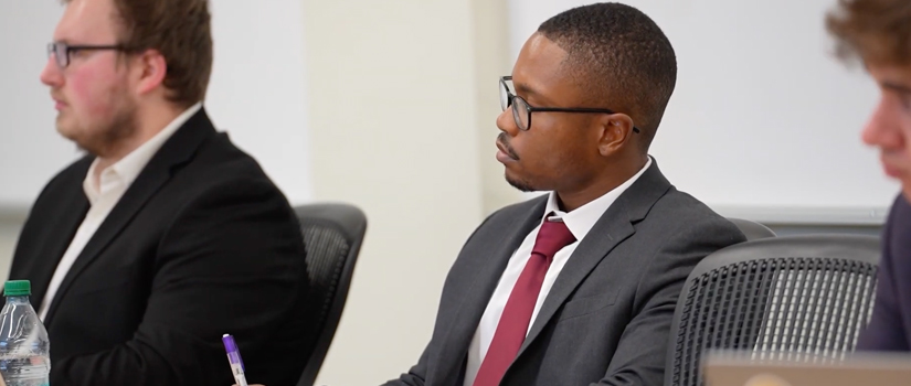 Master of Science in Quantitative Economics students in the classroom