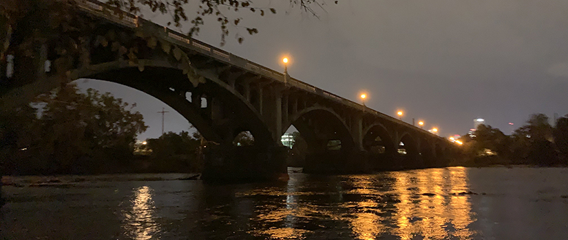 bridge at night