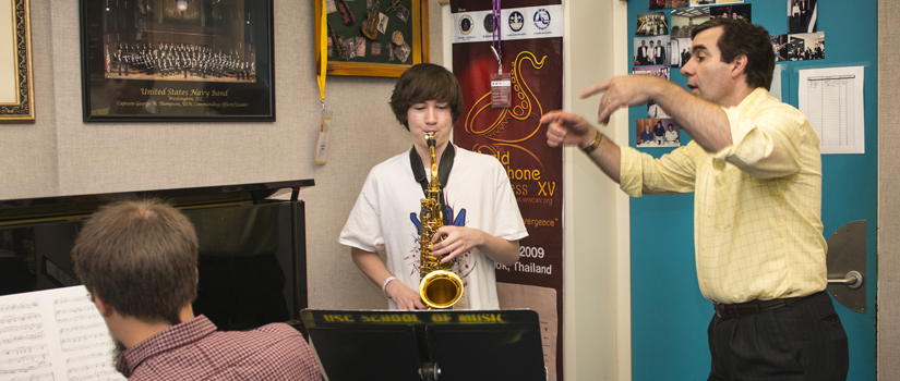 Carolina Summer Music Conservatory saxophone lesson