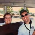 Kirk and Wife on bus