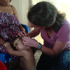 In this visit, Gina and I collected intake information about the caregiver and her 1-year-old granddaughter under her care. We also taught about and discussed breastfeeding, nutrition, and personal hygiene.