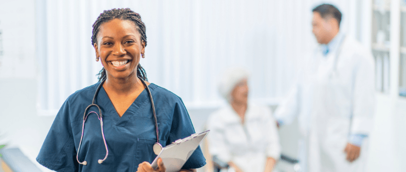 nurse smiling 