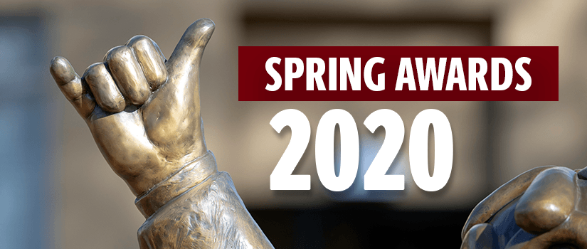 USC mascot Cocky statue - Spring Awards 2020