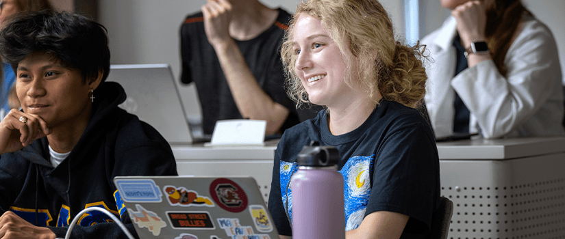 Students in a classroom